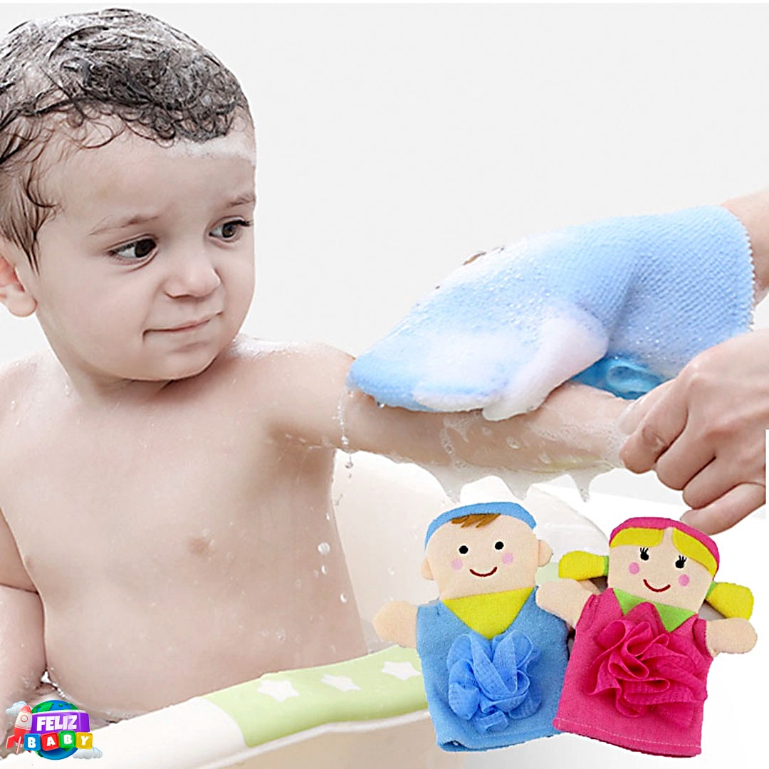 Luva Esponja de Banho Infantil
