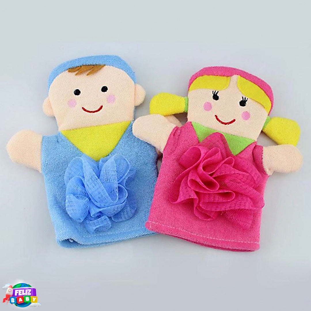 Luva Esponja de Banho Infantil